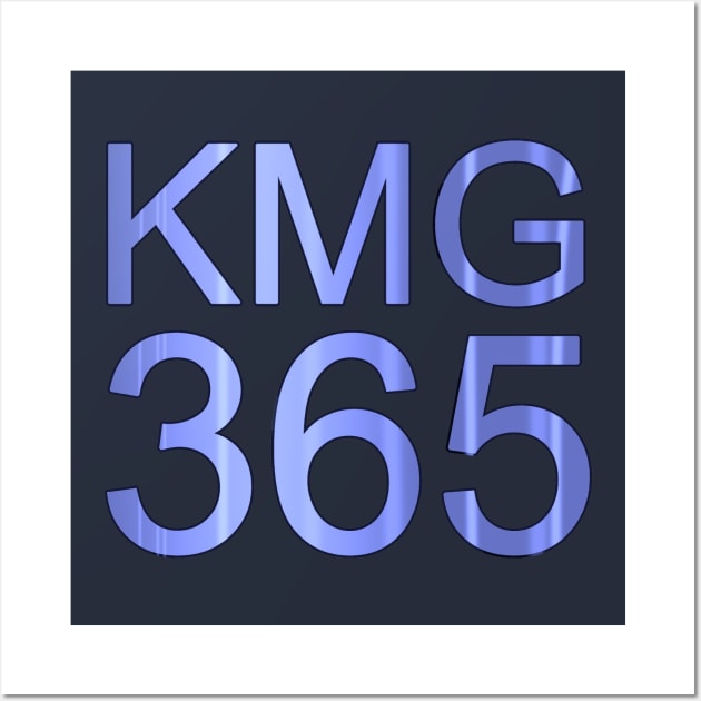 KMG 365 (Blue Metallic) Wall Art by Vandalay Industries